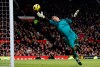 FILE - Arsenal goalkeeper Wojciech Szczesny watches a header from Manchester United's Ji-Sung Park go into the goal during their English Premier League soccer match at Old Trafford, Manchester, England, Monday Dec. 13, 2010. (AP Photo/Jon Super, File)