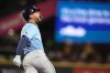 Tampa Bay Rays' Jose Siri reacts to hitting a two-run home run against the Seattle Mariners during the seventh inning of a baseball game, Tuesday, Aug. 27, 2024, in Seattle. (AP Photo/Lindsey Wasson)