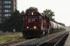 A CP train comes through Cooksville Go Station after a nationwide railway work stoppage resumed in Mississauga, Ont., Monday, Aug. 26, 2024. The union representing thousands of railworkers is appealing the federal government's decision to end a rail shutdown that halted freight traffic and commuters across the country. THE CANADIAN PRESS/Paige Taylor White