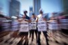Unions representing longshore workers at the country's major ports are promising to mobilize if the federal government doesn't commit to avoid binding arbitration in the event of a future labour dispute in the longshore sector. Striking port workers from the International Longshore and Warehouse Union Canada gather at Jack Poole Plaza while attending a rally in Vancouver, B.C., Sunday, July 9, 2023. THE CANADIAN PRESS/Ethan Cairns