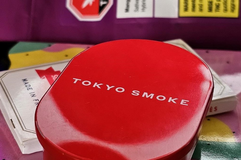 The logo for cannabis retailer Tokyo Smoke is shown on a tin of matches in a photo illustration in Toronto, Friday, Aug. 30, 2024. THE CANADIAN PRESS/Giordano Ciampini