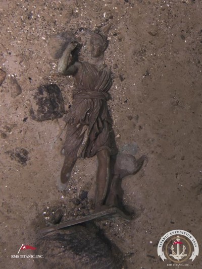 This image released on Monday, Sept. 2, 2024, shows the bronze statue 