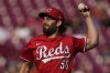 Cincinnati Reds pitcher Sam Moll throws during the third inning of a baseball game against the Houston Astros, Monday, Sept. 2, 2024, in Cincinnati. (AP Photo/Carolyn Kaster)