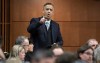 NDP MP for Hamilton Centre Matthew Green rises during Question Period in Ottawa on Tuesday, Jan. 30, 2024. THE CANADIAN PRESS/Adrian Wyld