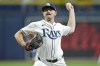 Tampa Bay Rays relief pitcher Tyler Alexander delivers to the Minnesota Twins during the fourth inning of a baseball game Wednesday, Sept. 4, 2024, in St. Petersburg, Fla. (AP Photo/Chris O'Meara)