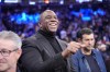 FILE - Magic Johnson waves to people before an NBA basketball game between the New York Knicks and the Los Angeles Lakers Saturday, Feb. 3, 2024, in New York. (AP Photo/Frank Franklin II, File)