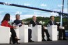 From left: TV presenter 