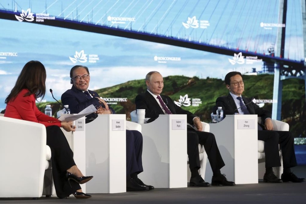 From left: TV presenter
