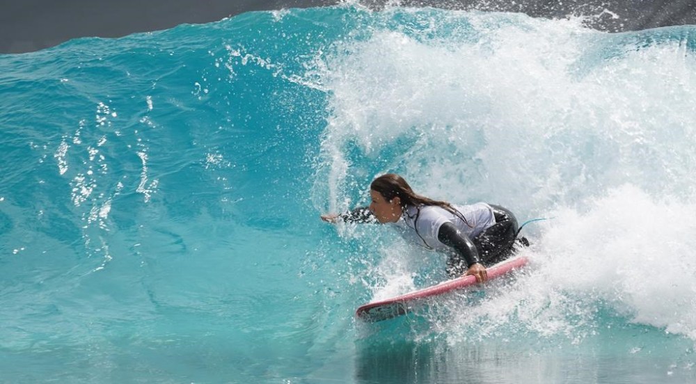 Surfing is California's official state sport and Canadian para surfer Victoria Feige, shown in a handout photo, wants Los Angeles to live up to that pledge in 2028. The five-time women's world champion from Vancouver is at the forefront of a lobby to get L.A. to introduce para surfing to the Paralympic Games. THE CANADIAN PRESS/HO-Gary Holland **MANDATORY CREDIT**