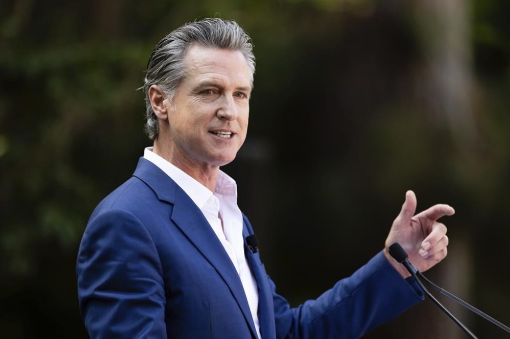 FILE - California Governor Gavin Newsom speaks at the San Diego Zoo, Aug. 8, 2024, in San Diego. (AP Photo/Derrick Tuskan, File)