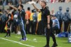FILE - Canada's coach Jesse Marsch instructs his players during a Copa America semifinal soccer match against Argentina in East Rutherford, N.J., July 9, 2024. (AP Photo/Pamela Smith, File)