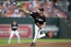 Baltimore Orioles starting pitcher Dean Kremer delivers during the first inning of a baseball game against the Tampa Bay Rays, Friday, Sept. 6, 2024, in Baltimore. (AP Photo/Stephanie Scarbrough)