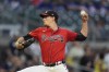 Atlanta Braves starting pitcher Max Fried works against the Toronto Blue Jays in the first inning of a baseball game Sept. 6, 2024, in Atlanta. (AP Photo/John Bazemore)