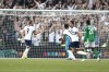 England's Jack Grealish, second right celebrates after scoring his side second goal during the UEFA Nation's League soccer match between Ireland and England at the Aviva stadium in Dublin, Ireland, Saturday, Sept. 7, 2024. (AP Photo/Peter Morrison)