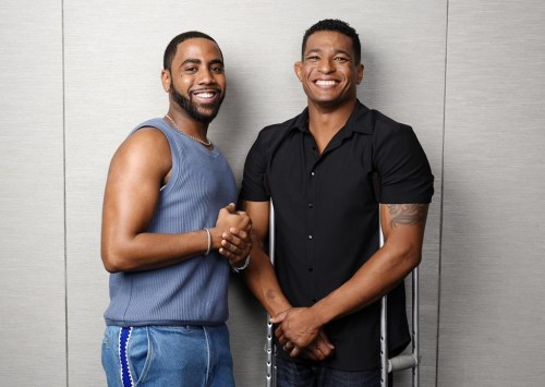Jharrel Jerome, left, the star of 
