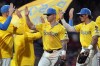 Boston Red Sox's Tyler O'Neill, center, and Jarren Duran, right, celebrate with teammates after defeating the Chicago White Sox during a baseball game, Saturday, Sept. 7, 2024, in Boston. (AP Photo/Michael Dwyer)