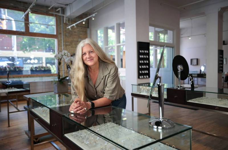 RUTH BONNEVILLE / FREE PRESS
- Druxman Photos of Hilary Druxman, jewellery designer and the founder of Hilary Druxman Design in her Exchange District store. Her company marked its 30th anniversary this past March. This is for Aaron’s Aug. 2 ‘Made in Manitoba’ article. Aug 1st, 2024