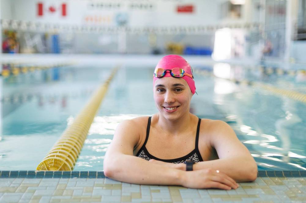 MIKE DEAL / FREE PRESS FILES
The former University of Manitoba athlete says she plans to retire from competitive swimming but still wants to contribute to the sport in some way.