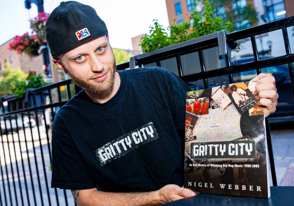 NIC ADAM / FREE PRESS
Nigel Webber interviewed more than 120 important figures in Winnipeg hip-hop history for Gritty City.