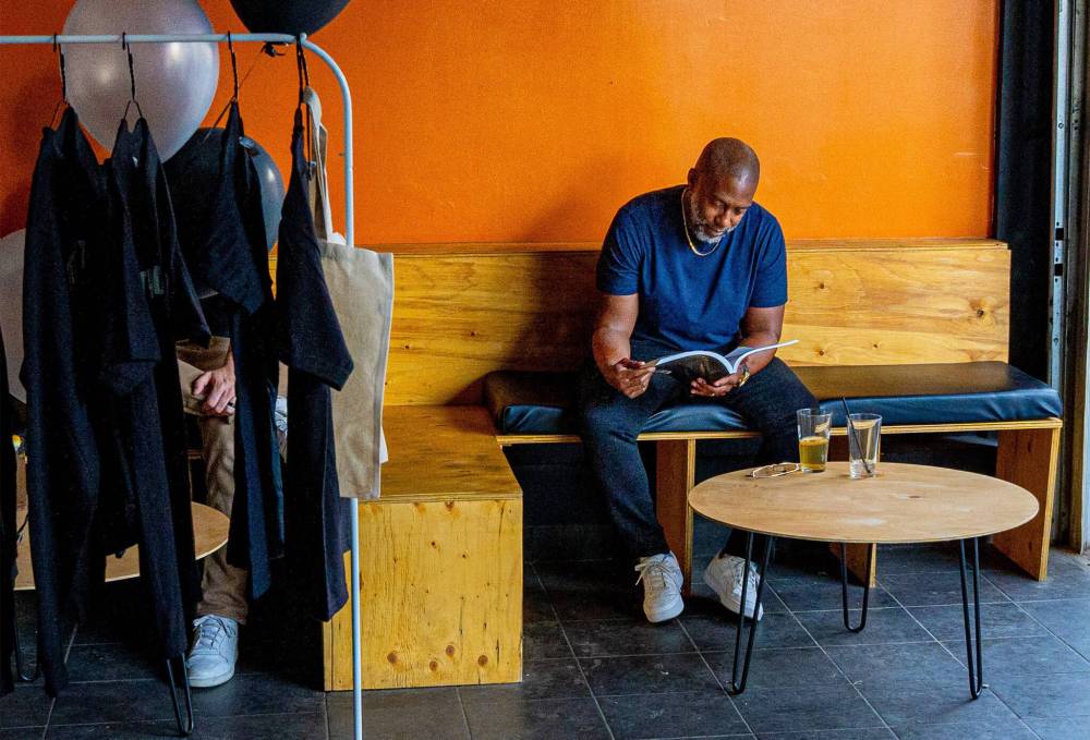 NIC ADAM / FREE PRESS
Jason Pinder, a member of early 1990s groups Bonafide and State of Mind, says the book is like a nostalgia trip.