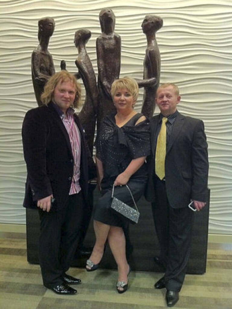 SUPPLIED PHOTO
Maxim, Oxana and Alexander Berent in 2011. The trio moved to Los Angeles and didn't return to Canada for their public mischief trial.