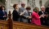 SEAN KILPATRICK / CANADIAN PRESS FILES
                                Ana Maria Gordon, second from left, who is the only surviving Canadian passenger of the MS St. Louis, stands with family and fellow survivors during a formal apology from the Canadian government over the fate of the MS St. Louis and its passengers in the House of Commons on Nov. 7, 2018.