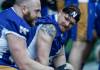 JOHN WOODS / FREE PRESS FILES
                                Bombers linebacker Adam Bighill (right), a union rep on the CFL’s rules committee, believes there will be a ‘healthy debate around the command centre usage.’