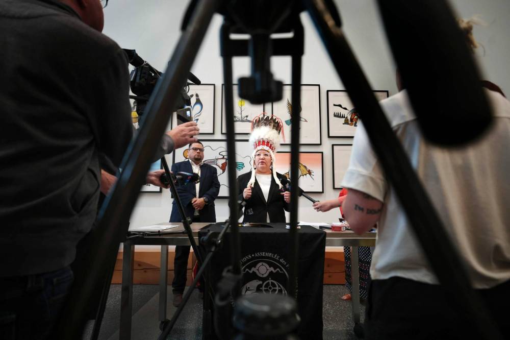 Ruth Bonneville / Free Press
Assembly of First Nations (AFN) National Chief Cindy Woodhouse Nepinak said for the first time, First Nations communities have a chance to decide for themselves how the child-welfare system functions.