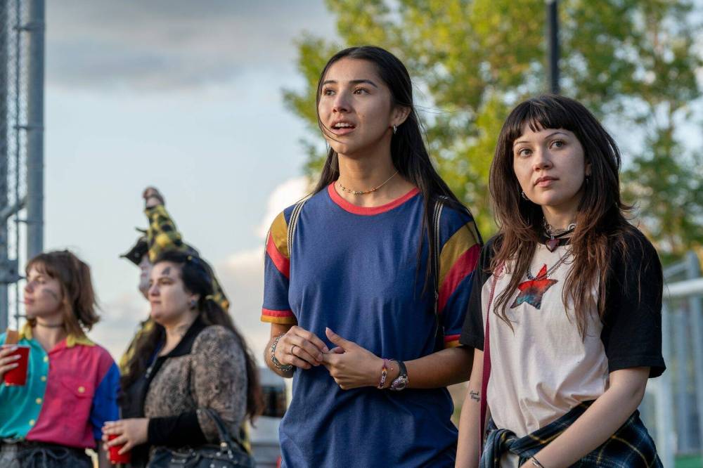 Heather Beckstead photo
                                Violet (Leenah Robinson, left) and Harley (Victoria Gwendoline) watch wrestling on Don’t Even, available on Crave.