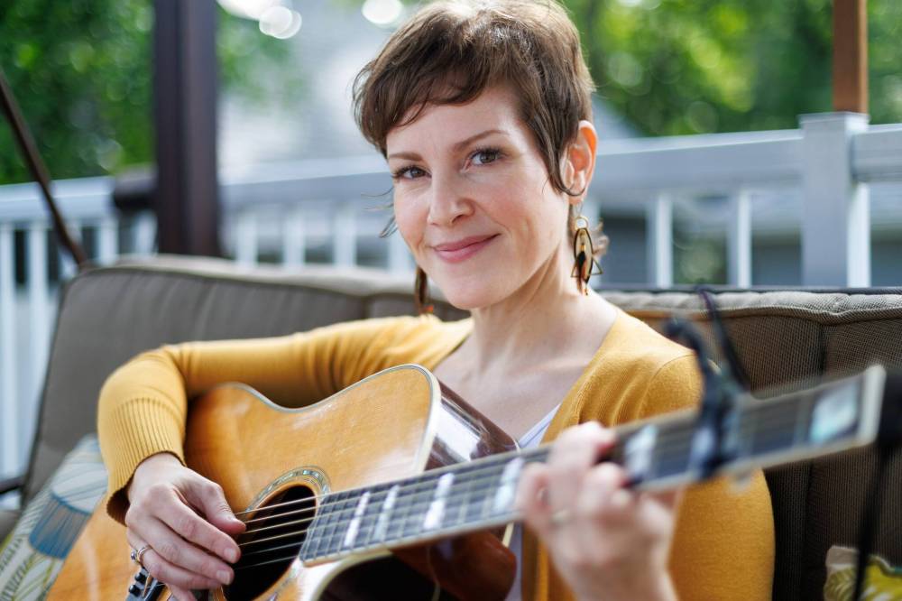 MIKE DEAL / FREE PRESS 
                                Previously performing as Sheena Grobb, singer-songwriter Sheena Legrand is also a public speaker who uses music, storytelling and mindfulness to help schoolchildren deal with mental health struggles, bullying or low self-esteem.