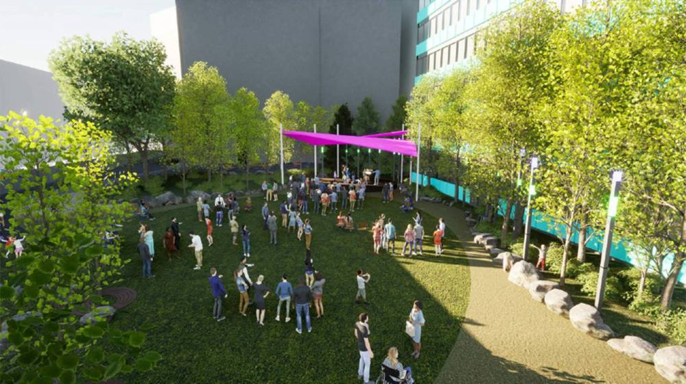 SCATLIFF+MILLER+MURRAY
                                Air Canada Window Park's facelift meant to improve safety and transform it into a more open space that could host larger events.