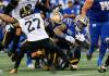John Woods / THE CANADIAN PRESS
                                Brady Oliveira gained important yards on the Blue Bombers game-winning drive.