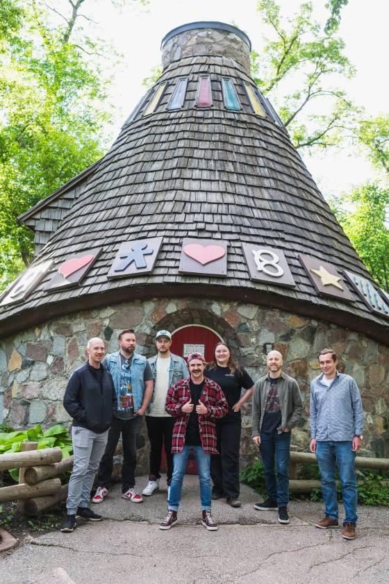 Winnipeg Comedy Showcase performers, from left: Brandon David, Jordan Welwood, Andy Noble, Spencer Adamus, Jaydin Pommer, Jared Story and Evan Lowes. (Supplied)