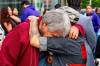 NIC ADAM / FREE PRESS
                                Family of Jeremy Skibicki’s victims comfort each other outside the Law Courts in Winnipeg Wednesday afternoon during the serial killer’s sentencing.