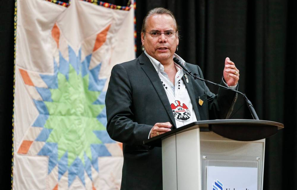 JOHN WOODS / FREE PRESS FILES
                                Garrison Settee has been elected to a third-consecutive term as the grand chief of Manitoba Keewatinowi Okimakanak.