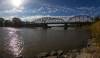 MIKE DEAL / FREE PRESS FILES
                                The Red River flows under the Harry Lazarenko Bridge.