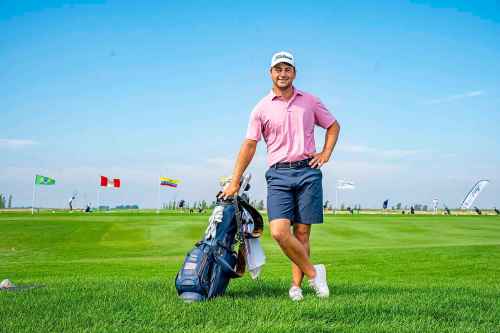 NIC ADAM / FREE PRESS
Tyler Copp, who is about to play his first-ever Manitoba Open starting Thursday, is pictured at Southwood Golf & Country Club Wednesday. He’s the younger brother of long-time Jets forward Andrew Copp.
240821 - Wednesday, August 21, 2024.

Reporter: Mike McIntyre