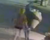 RCMP / FACEBOOK
Surveillance footage shows two suspects making off with the large cone.