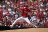 St. Louis Cardinals pitcher Steven Matz throws during the fourth inning of a baseball against the Seattle Mariners game Sunday, Sept. 8, 2024, in St. Louis. (AP Photo/Jeff Roberson)