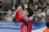 South Korea's Son Heung-min reacts during the Asian qualifier group B match for 2026 World Cup between South Korea and Palestine at Seoul World Cup Stadium in Seoul, South Korea, Thursday, Sept. 5, 2024. (AP Photo/Ahn Young-joon)