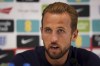 England's Harry Kane attends a press conference at Carlton House, Maynooth, Ireland, Friday Sept. 6, 2024. (Brian Lawless/PA via AP)