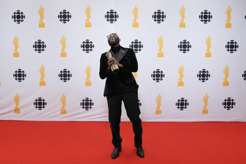 K-Anthony poses with the Juno Award for Contemporary Christian/Gospel Album of the Year during the Juno Awards in Halifax on Saturday, March 23, 2024. K-Anthony, winner of last year's Juno Award for Christian/gospel album of the year, said he was surprised the award show's organizers would put his category on hiatus for the 2025 edition. THE CANADIAN PRESS/Darren Calabrese