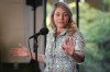 Foreign Affairs Minister Mélanie Joly told reporters at the Liberal caucus retreat that “will not have any forms of arms” made in Canada used in the Gaza Strip. Joly speaks to reporters at the Liberal caucus retreat in Nanaimo, B.C., Tuesday, Sept. 10, 2024. THE CANADIAN PRESS/Darryl Dyck
