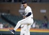 Detroit Tigers' Keider Montero reacts after striking out Colorado Rockies' Jordan Beck to record a complete-game three-hitter in a win in a baseball game, Tuesday, Sept. 10, 2024, in Detroit. (AP Photo/Duane Burleson)