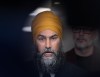 NDP Leader Jagmeet Singh speaks to the media at the party's caucus retreat, Wednesday, Sept. 11, 2024 in Montreal. Singh won't say whether he would keep the consumer carbon price if his party forms government at the next election. THE CANADIAN PRESS/Ryan Remiorz