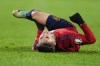 FILE - Spain's Gavi Paez reacts after injuring his leg during the Euro 2024 group A qualifying soccer match between Spain and Georgia at Jose Zorrilla Stadium in Valladolid, Spain, Nov. 19 23, 2023. (AP Photo/Manu Fernandez, File)