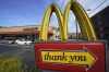 FILE - A sign is shown in front of an McDonald's restaurant in Pittsburgh on April 23, 2022. (AP Photo/Gene J. Puskar, File)