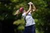United States' Lexi Thompson hits from the third tee during a practice round prior to the Solheim Cup golf tournament at the Robert Trent Jones Golf Club, Thursday, Sept. 12, 2024, in Gainesville, VA. (AP Photo/Matt York)