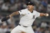 New York Yankees pitcher Nestor Cortes throws during the fourth inning of a baseball game against the Boston Red Sox at Yankee Stadium Thursday, Sept. 12, 2024, in New York. (AP Photo/Seth Wenig)