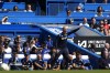 Chelsea's head coach Enzo Maresca gestures from the sidelines during the English Premier League soccer match between Chelsea and Crystal Palace, at the Stamford Bridge Stadium in London, Sunday, Sept. 1, 2024. (AP Photo/Frank Augstein)